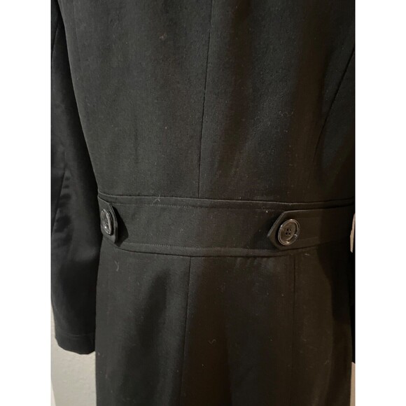 Jonathan Michael Women's Black 100% Wool Coat size 8 made in USA Quiet Luxury - Picture 6 of 7